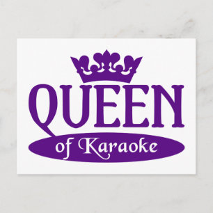 Queen of Karaoke postcard