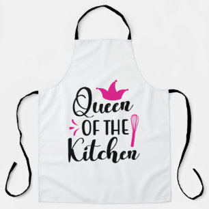 Queen of kitchen quoted  apron