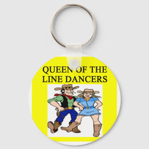queen of line dancing key ring
