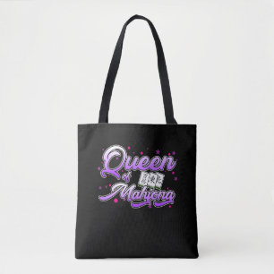 Queen Of Mahjong Game Mahjong Player Games Graphic Tote Bag