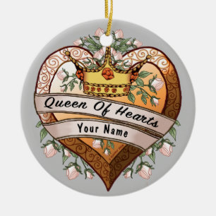 Queen of My Heart Ceramic Tree Decoration