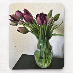 Queen of Night Tulips Mouse Mat
