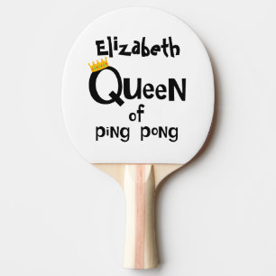 Queen of ping pong paddle