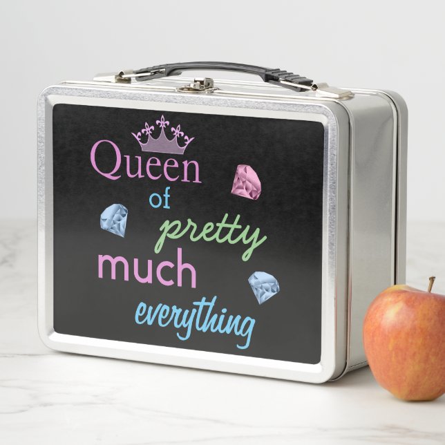 "Queen of Pretty Much Everything" Metal Lunch Box (In Situ)