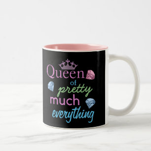 "Queen of Pretty Much Everything" Two-Tone Coffee Mug