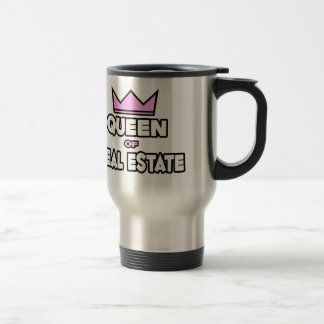 Queen of Real Estate Travel Mug
