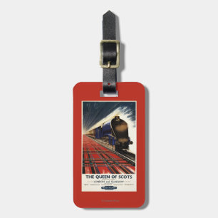 Queen of Scots Pullman Train Luggage Tag
