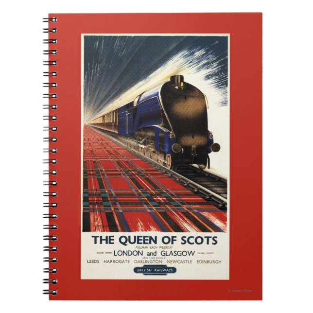 Queen of Scots Pullman Train Notebook (Front)