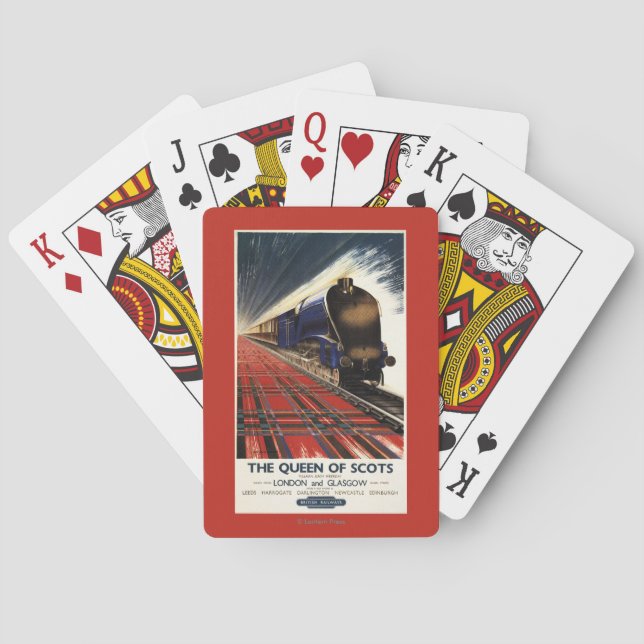 Queen of Scots Pullman Train Playing Cards (Back)