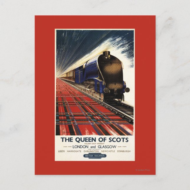 Queen of Scots Pullman Train Postcard (Front)