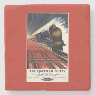 Queen of Scots Pullman Train Stone Coaster
