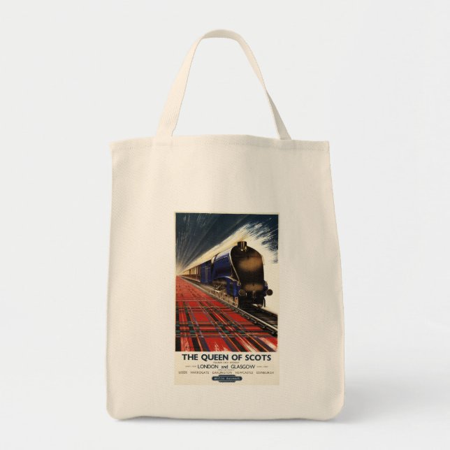 Queen of Scots Pullman Train Tote Bag (Front)