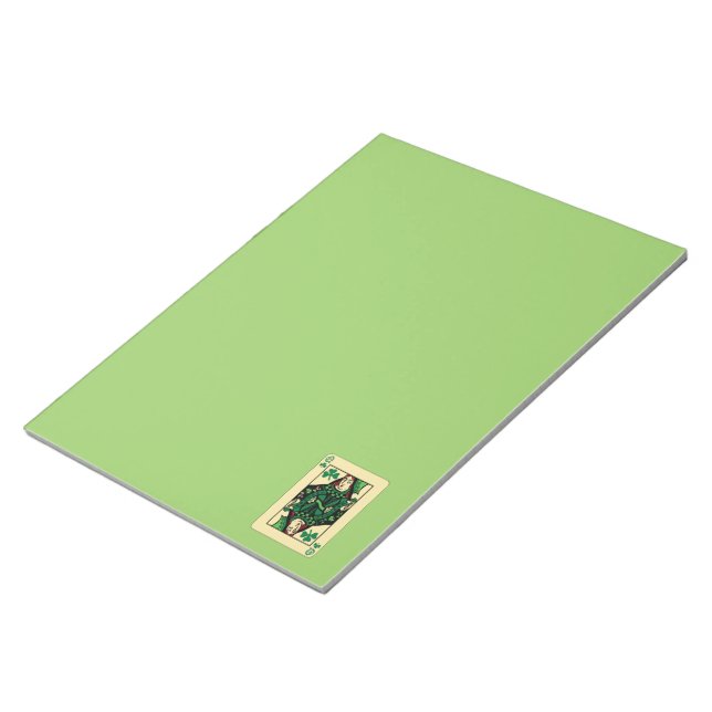 Queen Of Shamrocks Notepad (Angled)