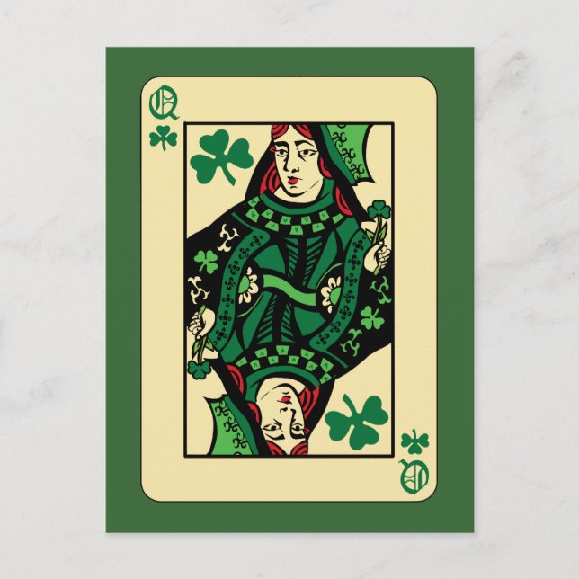 Queen of Shamrocks Postcard (Front)