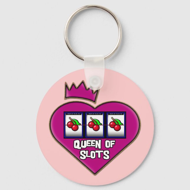 QUEEN OF SLOTS KEY RING (Front)