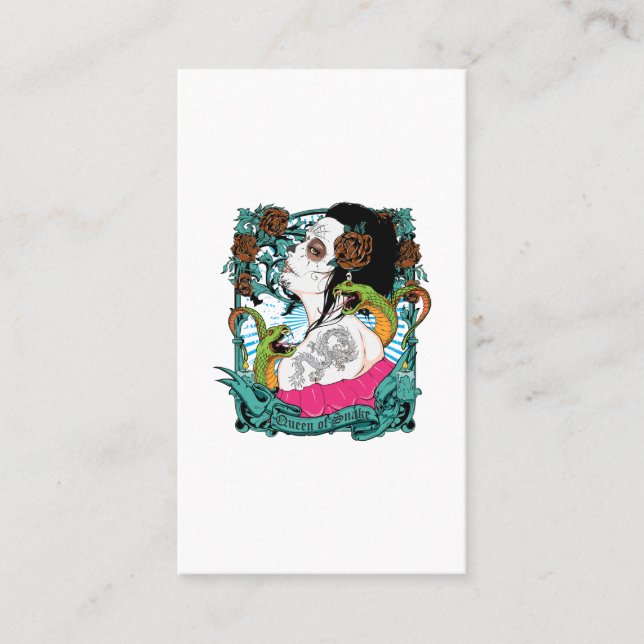 QUEEN OF SNAKE BUSINESS CARD (Front)