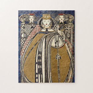 Queen of Spades by Margaret Macdonald Mackintosh Jigsaw Puzzle