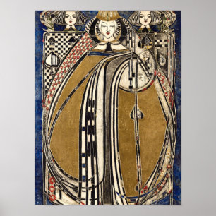 Queen of Spades by Margaret Macdonald Mackintosh Poster