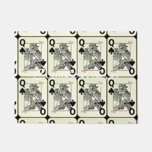 Queen of Spades Card Thunder_Cove Doormat
