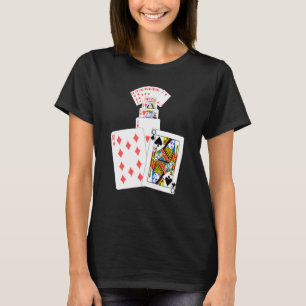 Queen Of Spades Hearts Card Game Players T-Shirt