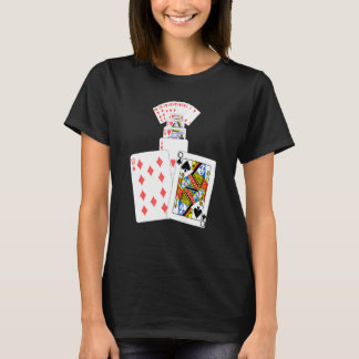 Queen Of Spades Hearts Card Game Players T-Shirt