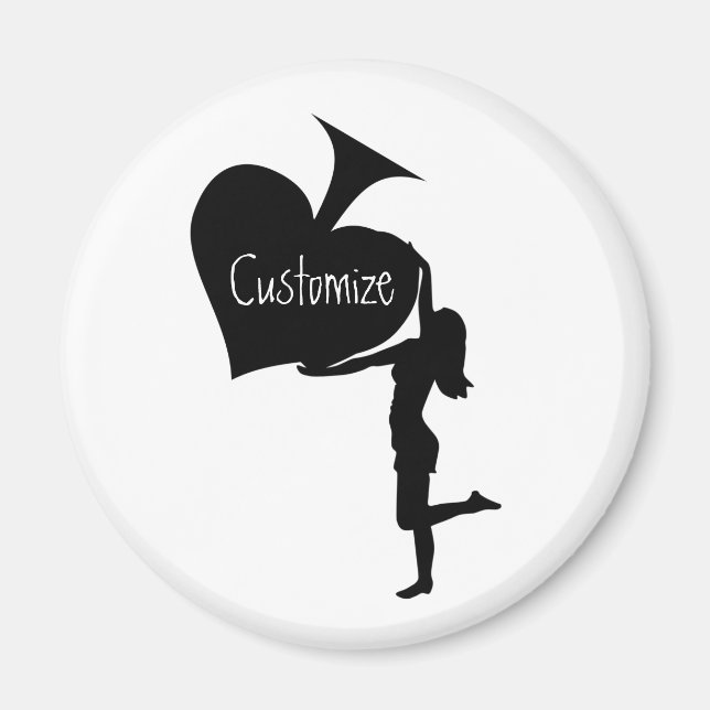 Queen of Spades Holding Black Ace Thunder_Cove Magnet (Front)