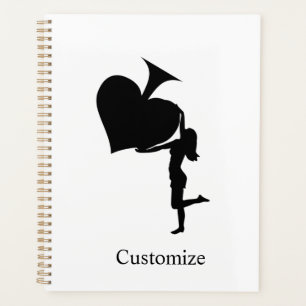 Queen of Spades Holding Black Ace Thunder_Cove Planner