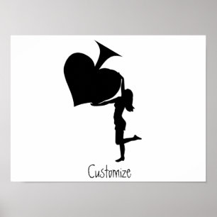 Queen of Spades Holding Black Ace Thunder_Cove Poster