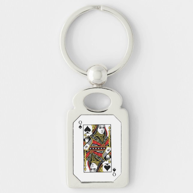 Queen of Spades Key Ring (Front)