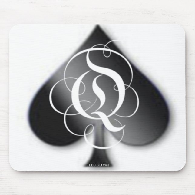 Queen Of Spades Mouse Mat (Front)
