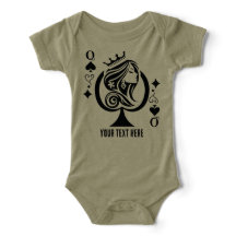 Queen of Spades playing card symbol with elegant