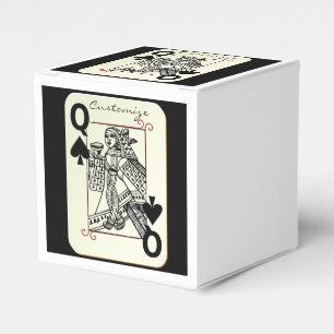 Queen of Spades playing card Thunder_Cove Favour Box