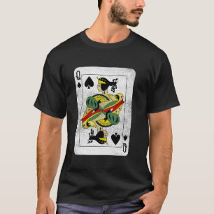 Queen of Spades Playing Cards Halloween Party Cost T-Shirt