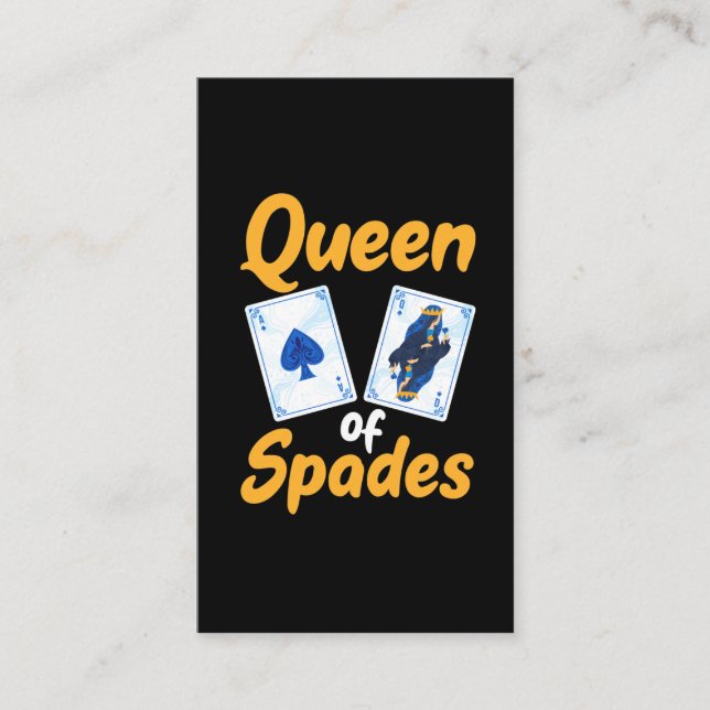 Queen of Spades Table Gambling Card Gamer (Front)
