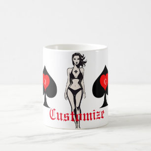 Queen of Spades Tarot Card Thunder_Cove Coffee Mug