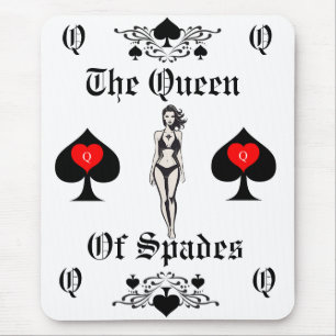 Queen of Spades Tarot Card Thunder_Cove Mouse Mat