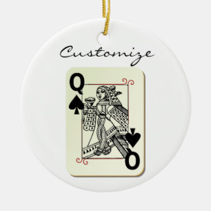 Queen of Spades Thunder_Cove Ceramic Tree Decoration