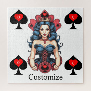 Queen of Spades Thunder_Cove Jigsaw Puzzle