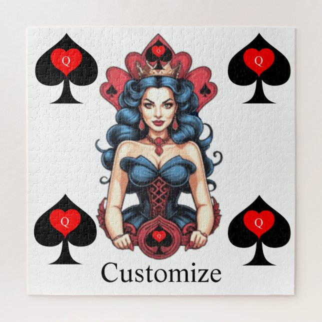 Queen of Spades Thunder_Cove Jigsaw Puzzle (Vertical)