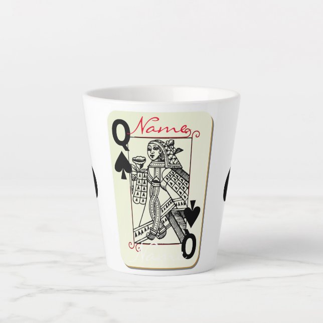 Queen of Spades Thunder_Cove Latte Mug (Front)