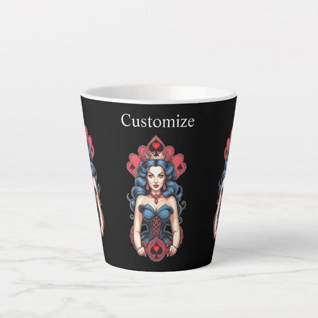 Queen of Spades Thunder_Cove Latte Mug (Front)