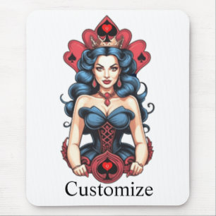 Queen of Spades Thunder_Cove Mouse Mat
