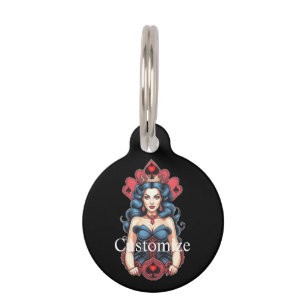 Queen of Spades Thunder_Cove Pet Tag