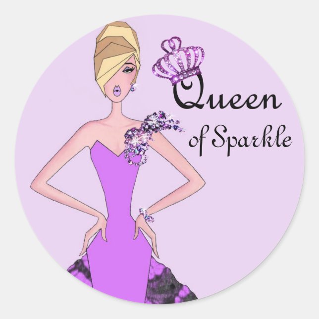 "Queen of Sparkle" Stickers (Front)