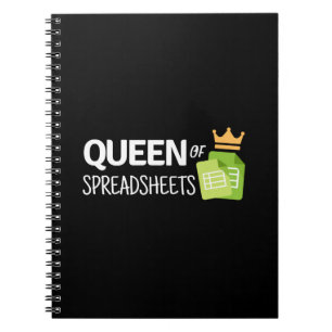 Queen of spreadsheets notebook
