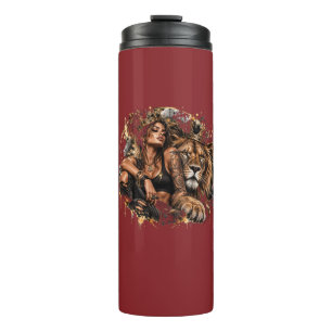 Queen of Strength – Confident Crowned Woman and Li Thermal Tumbler