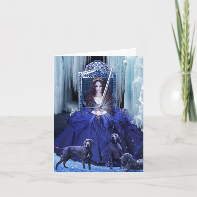 Queen of swords card (Front)