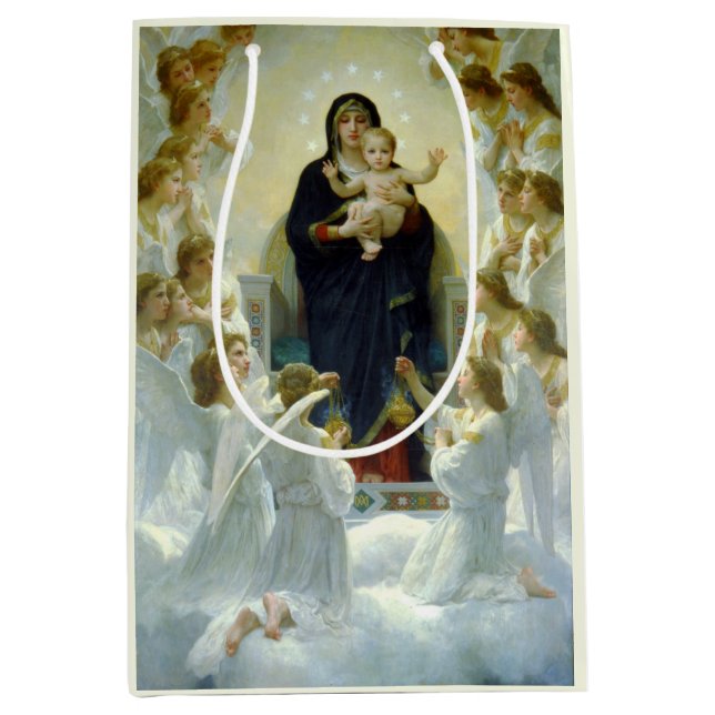 Queen of the Angels (by Bouguereau) Medium Gift Bag (Front)