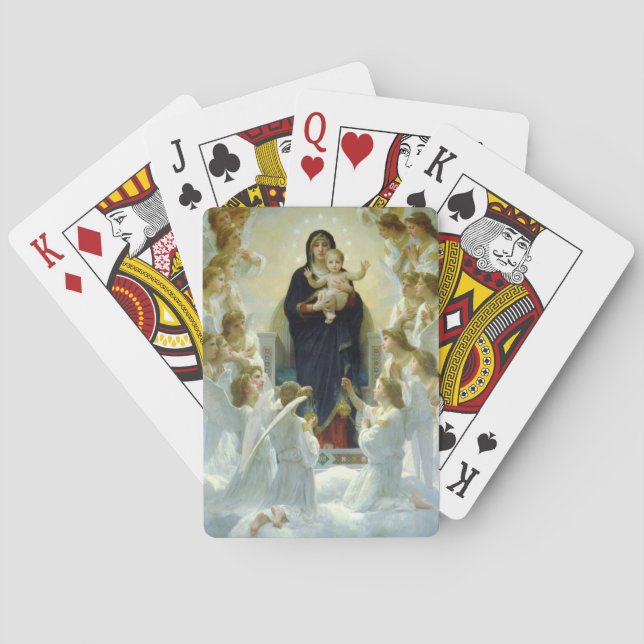 Queen of the Angels (by Bouguereau) Playing Cards (Back)