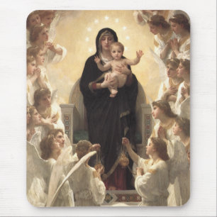 Queen of the Angels Regina Angelorum by Bouguereau Mouse Mat